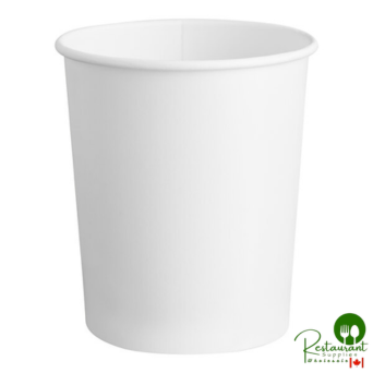 32 oz. White Double Poly-Coated Paper Food Cup By Prime - 500/Case