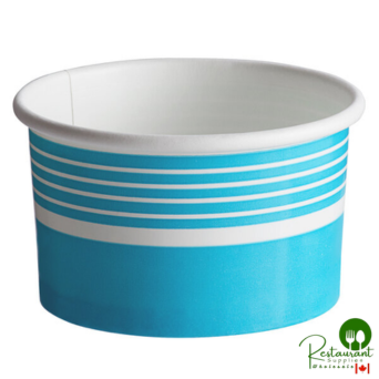 6 oz. Blue Paper Frozen Yogurt / Food Cup By Prime - 1,000/Case
