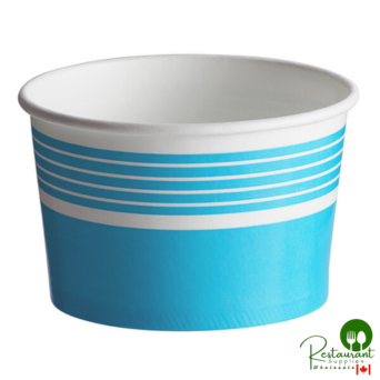8 oz. Blue Paper Frozen Yogurt / Food Cup By Prime - 1,000/Case
