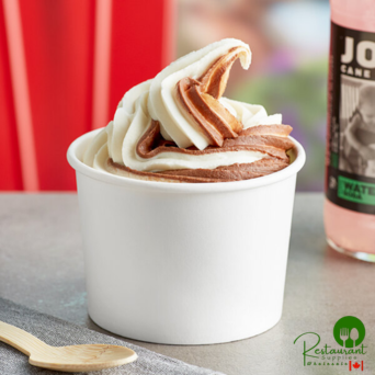 12 oz. White Paper Frozen Yogurt / Food Cup By Prime - 1,000/Case