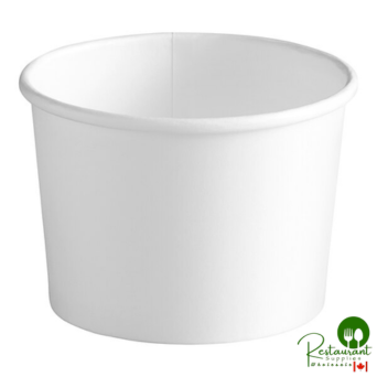 12 oz. White Paper Frozen Yogurt / Food Cup By Prime - 1,000/Case