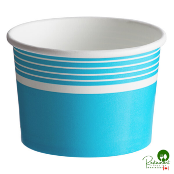 12 oz. Blue Paper Frozen Yogurt / Food Cup By Prime - 1,000/Case