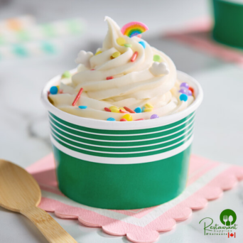 8 oz. Green Paper Frozen Yogurt / Food Cup BY Prime - 1,000/Case