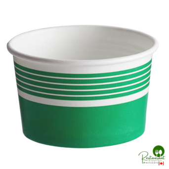 8 oz. Green Paper Frozen Yogurt / Food Cup BY Prime - 1,000/Case