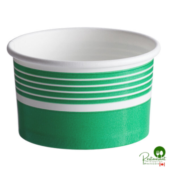 6 oz. Green Paper Frozen Yogurt / Food Cup By Prime - 1,000/Case