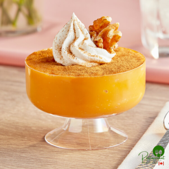 6 oz. Clear Plastic 1-Piece Dessert Cup By Prime - 240/Case