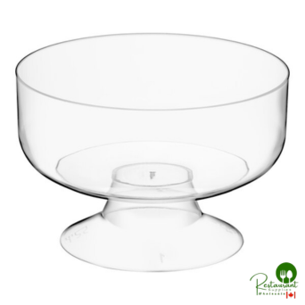 6 oz. Clear Plastic 1-Piece Dessert Cup By Prime - 240/Case
