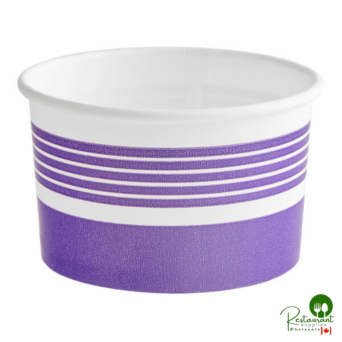 6 oz. Purple Paper Frozen Yogurt / Food Cup By Prime - 1,000/Case