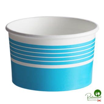 16 oz. Blue Paper Frozen Yogurt / Soup / Food Cup By Prime - 1,000/Case