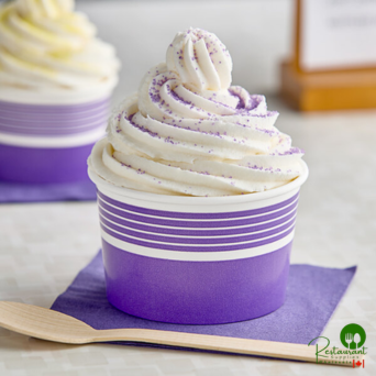 8 oz. Purple Paper Frozen Yogurt / Food Cup By Prime - 1,000/Case