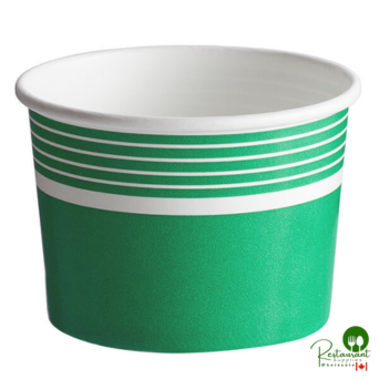 12 oz. Green Paper Frozen Yogurt / Food Cup By Prime - 1,000/Case