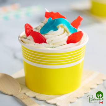 12 oz. Yellow Paper Frozen Yogurt / Food Cup By Prime - 1,000/Case