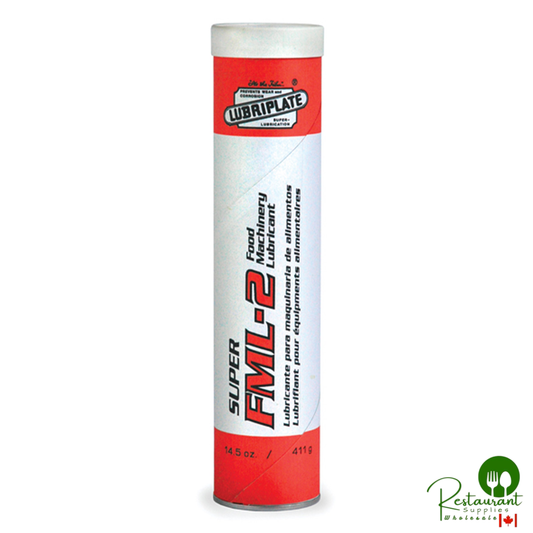 L0145-098 LUBRIPLATE SUPER FML-2 USP White Mineral-Oil Based Food Grade Grease – CASE OF 40 CARTRIDGES