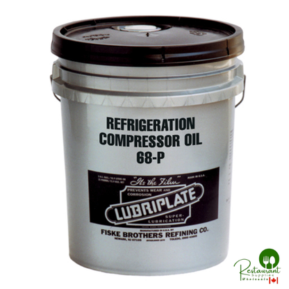 L0843-060 LUBRIPLATE SYNTHETIC BLEND REFRIGERATION COMP OIL 68-P, (FRICK OIL #3 SPECIFICATION) – 5 GALLON PAIL