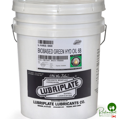 L1052-060 LUBRIPLATE BIOBASED GREEN HYD OIL 68 – 5 GAL PAIL
