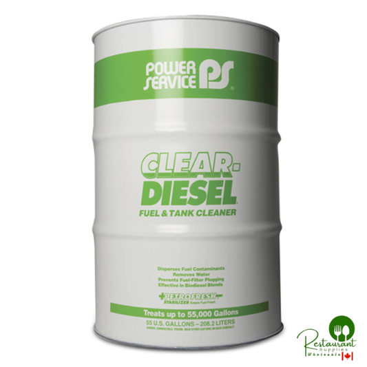 POWER SERVICE CLEAR DIESEL FUEL & TANK CLEANER 9255-01 – 55 GALLON DRUM