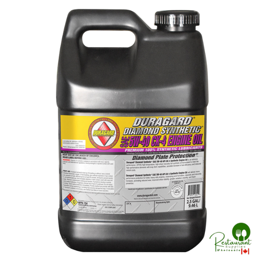 Duragard® Diamond Plate® 100% SYNTHETIC CK-4 5W40 Premium Low Emissions, 10.0 TBN Full Synthetic- API Certified CK-4/SN – 2.5 GALLON JUG – SINGLE