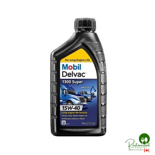 MOBIL DELVAC 1300 CK-4 15W-40 DIESEL ENGINE OIL – CASE OF 6 – 1 QUART BOTTLES