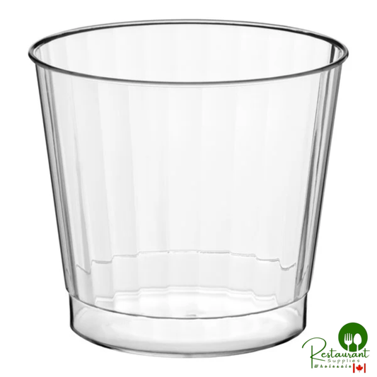 Fineline Renaissance 2409 9 oz. Clear Hard Plastic Crystal Tumbler - 240/Case
