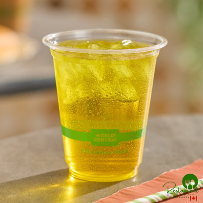 World Centric 12 oz. PLA Plastic Compostable Cold Cup - 1,000/Case