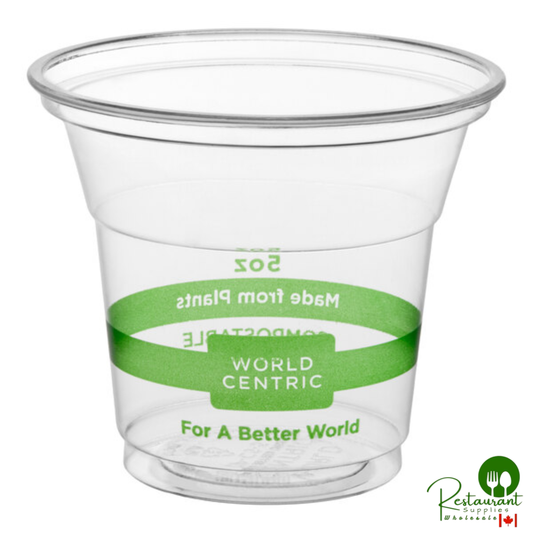 World Centric 5 oz. PLA Plastic Compostable Cold Cup - 2,000/Case