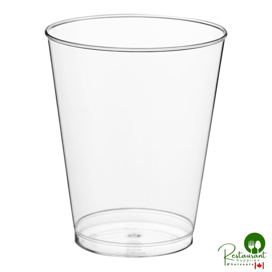 Fineline Savvi Serve 408-CL 8 oz. Tall Clear Hard Plastic Tumbler - 500/Case