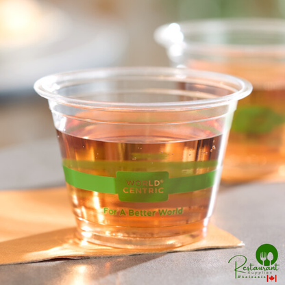 World Centric 9 oz. Squat PLA Plastic Compostable Cold Cup - 1,000/Case