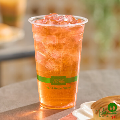 World Centric 20 oz. PLA Plastic Compostable Cold Cup - 1,000/Case