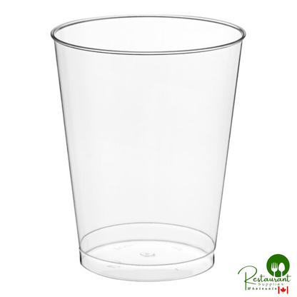 Fineline Savvi Serve 410-CL 10 oz. Tall Clear Hard Plastic Tumbler - 500/Case