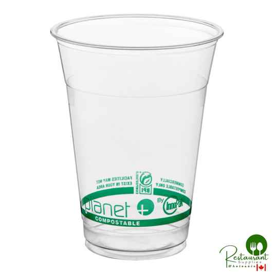 Stalk Market Planet+ PLA-16 16 oz. PLA Plastic Compostable Cold Cup - 1,000/Case