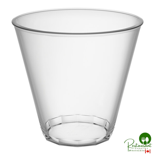 Fineline 405-CL Savvi Serve 5 oz. Squat Clear Hard Plastic Tumbler - 500/Case