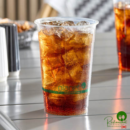 Stalk Market Planet+ PLA-20 20 oz. PLA Plastic Compostable Cold Cup - 1,000/Case