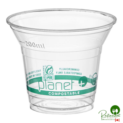 Stalk Market Planet+ PLA-9 9 oz. PLA Plastic Compostable Cold Cup - 1,000/Case