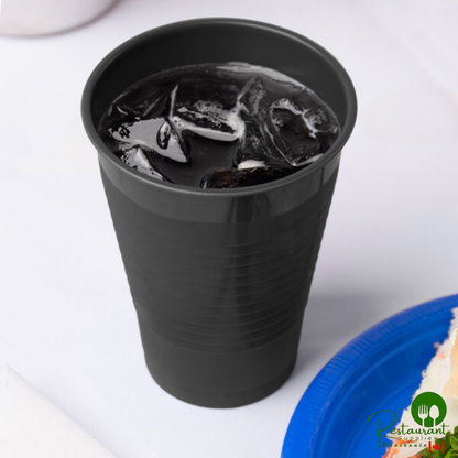 Creative Converting 28134071 12 oz. Black Velvet Plastic Cup - 240/Case