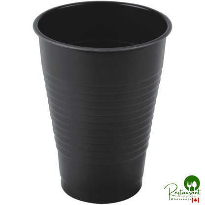 Creative Converting 28134071 12 oz. Black Velvet Plastic Cup - 240/Case