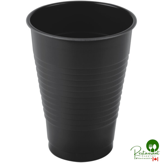 Creative Converting 28134071 12 oz. Black Velvet Plastic Cup - 240/Case