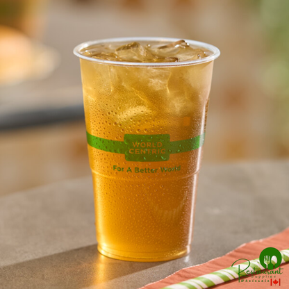 World Centric 9 oz. Tall PLA Plastic Compostable Cold Cup - 2,000/Case