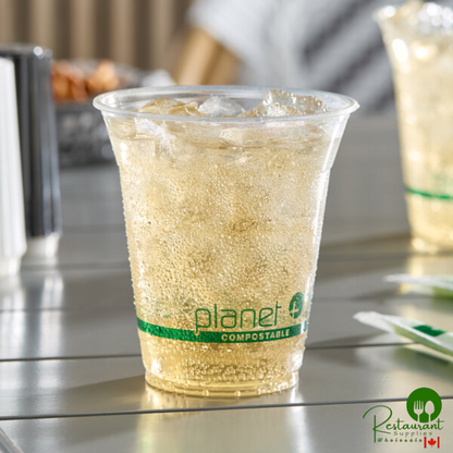 Stalk Market Planet+ PLA-12 12 oz. PLA Plastic Compostable Cold Cup - 1,000/Case