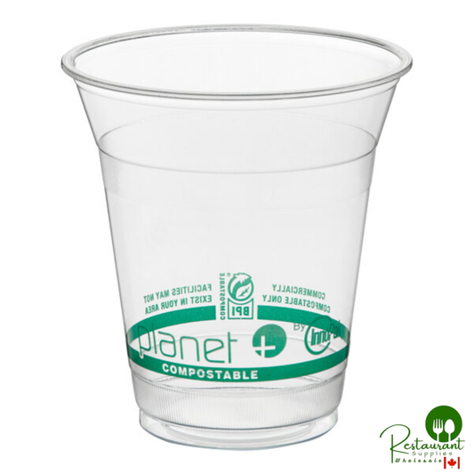 Stalk Market Planet+ PLA-12 12 oz. PLA Plastic Compostable Cold Cup - 1,000/Case