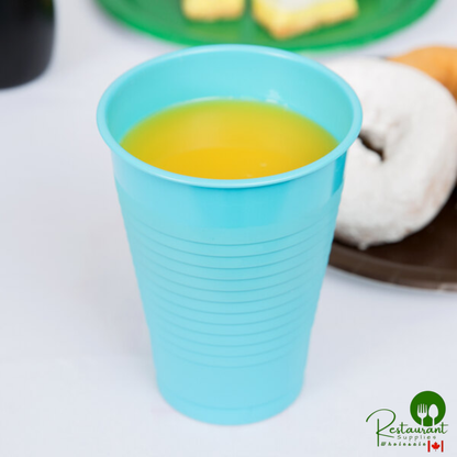 Creative Converting 28157081 16 oz. Pastel Blue Plastic Cup - 240/Case
