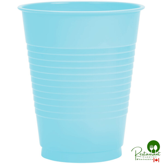 Creative Converting 28157081 16 oz. Pastel Blue Plastic Cup - 240/Case