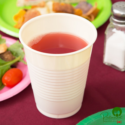 Creative Converting 28161081 16 oz. Ivory Plastic Cup - 240/Case