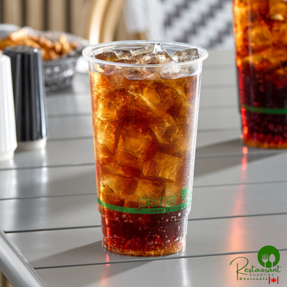 Stalk Market Planet+ PLA-24 24 oz. PLA Plastic Compostable Cold Cup - 1,000/Case