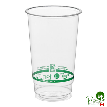 Stalk Market Planet+ PLA-24 24 oz. PLA Plastic Compostable Cold Cup - 1,000/Case