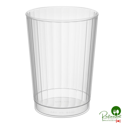 WNA Comet CC10240 Classicware 10 oz. Tall Clear Plastic Fluted Tumbler - 240/Case