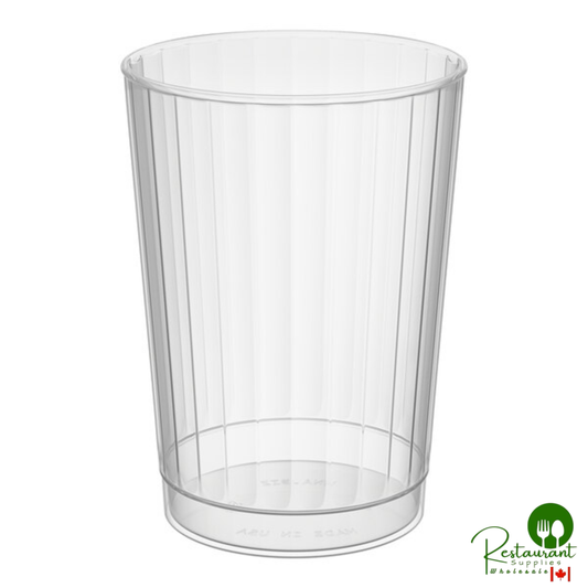WNA Comet CC10240 Classicware 10 oz. Tall Clear Plastic Fluted Tumbler - 240/Case