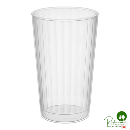WNA Comet CC12240 Classicware 12 oz. Tall Clear Plastic Fluted Tumbler - 240/Case