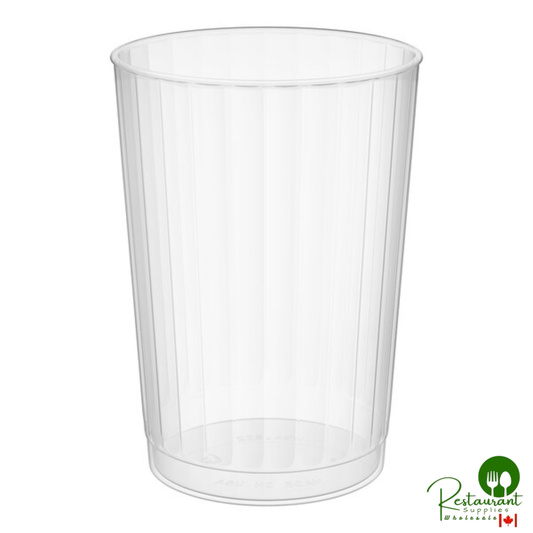 WNA Comet CC14240 Classicware 14 oz. Tall Clear Plastic Fluted Tumbler - 240/Case