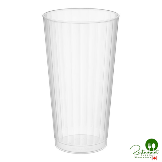 WNA Comet CC16240 Classicware 16 oz. Tall Clear Plastic Fluted Tumbler - 240/Case