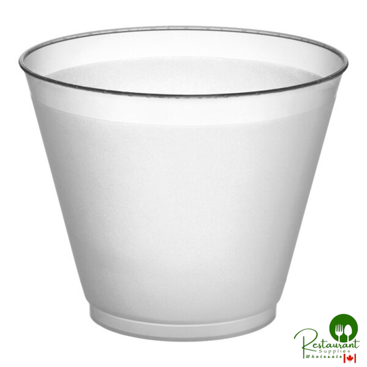 WNA Comet Frost-Flex 9 oz. Frosted Plastic Tumbler - 500/Case